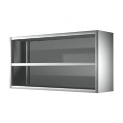 Placard inox mural ouvert Long. 1000