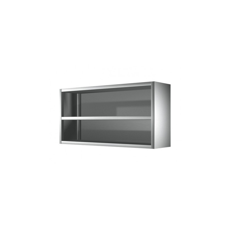 Placard inox mural ouvert Long. 1000