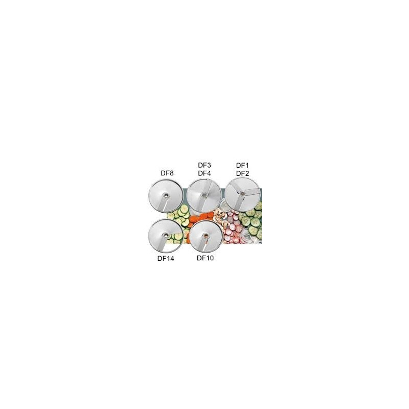 Disque standard df3 - epaiss. 3mm - (couteau droit) - pour trancher, émincer: carottes, concombres, radis, champignons...