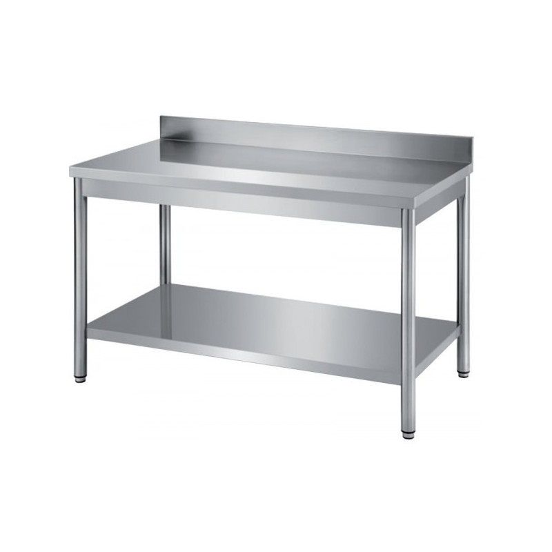 Table inox dim: 500x600 ouverte murale avec étagère basse