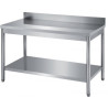 Table inox dim: 500x600 ouverte murale avec étagère basse