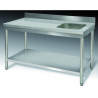 Table du chef 1600x700 bac droite murale