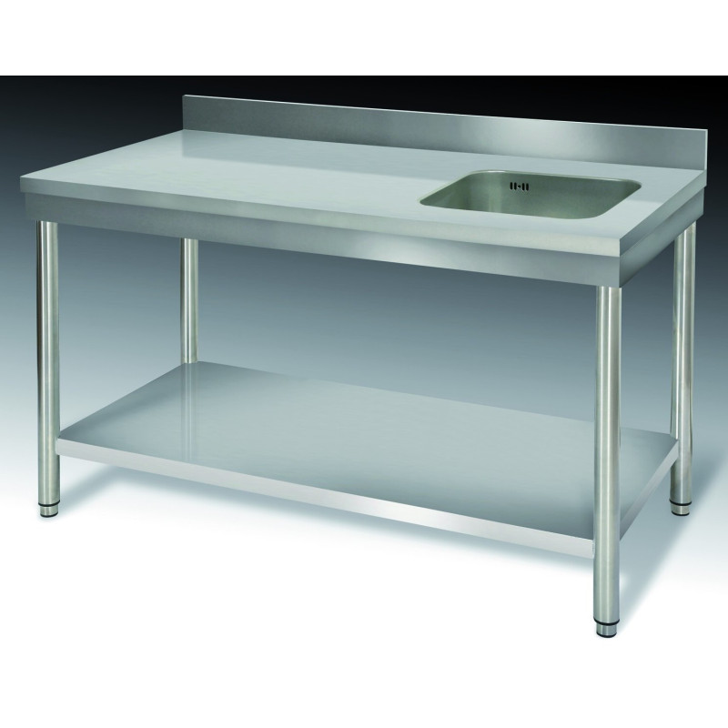 Table du chef 2000x700 bac droite murale