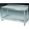 Table inox dim: 500x600 ouverte murale avec étagère basse