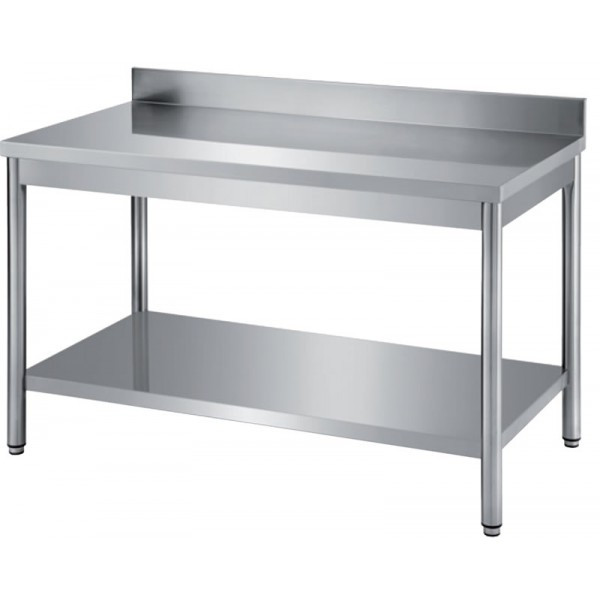 TABLE DE TRAVAIL INOX OUVERTE